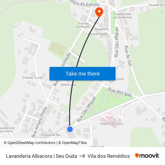 Lavanderia Albacora | Seu Duda to Vila dos Remédios map