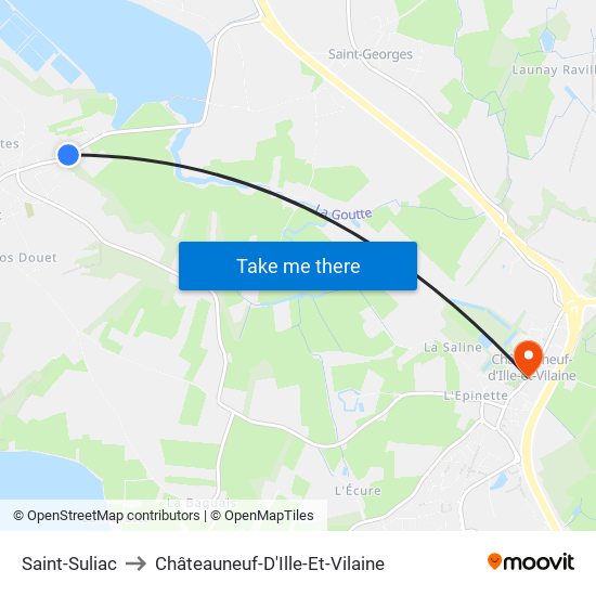 Saint-Suliac to Châteauneuf-D'Ille-Et-Vilaine map