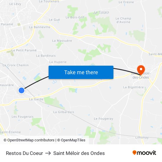 Restos Du Coeur to Saint Méloir des Ondes map