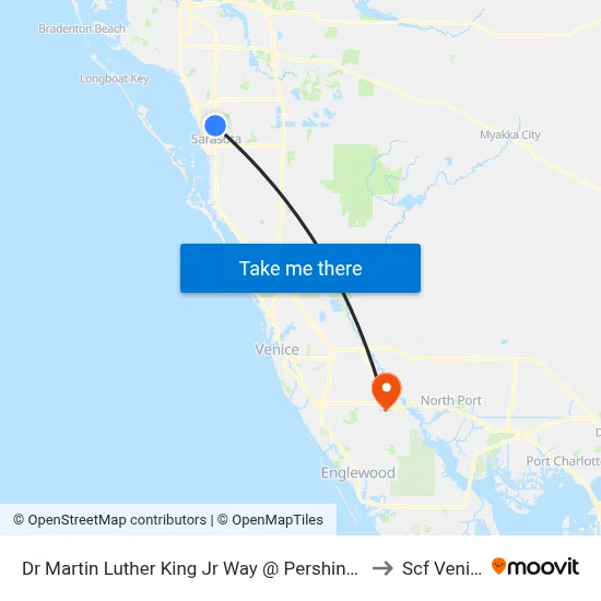 Dr Martin Luther King Jr Way @ Pershing Ave to Scf Venice map