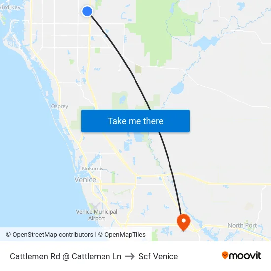 Cattlemen Rd @ Cattlemen Ln to Scf Venice map