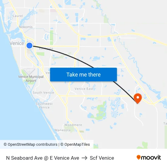 N Seaboard Ave @ E Venice Ave to Scf Venice map