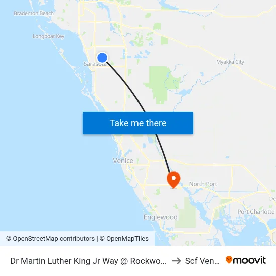 Dr Martin Luther King Jr Way @ Rockwood Cv to Scf Venice map