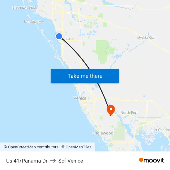 Us 41/Panama Dr to Scf Venice map
