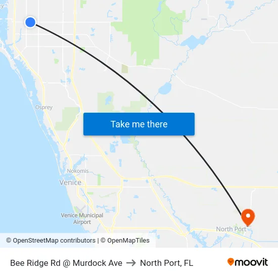 Bee Ridge Rd @ Murdock Ave to North Port, FL map