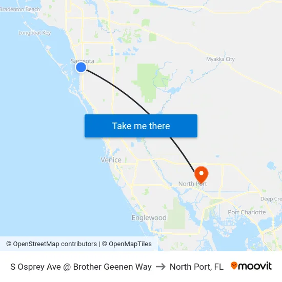 S Osprey Ave @ Brother Geenen Way to North Port, FL map