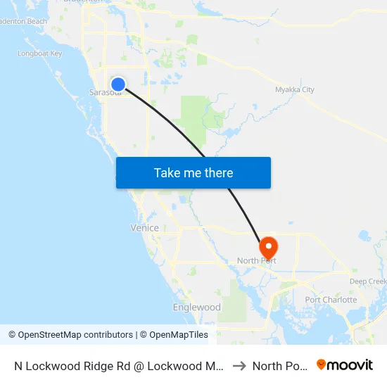 N Lockwood Ridge Rd @ Lockwood Meadows Blvd to North Port, FL map