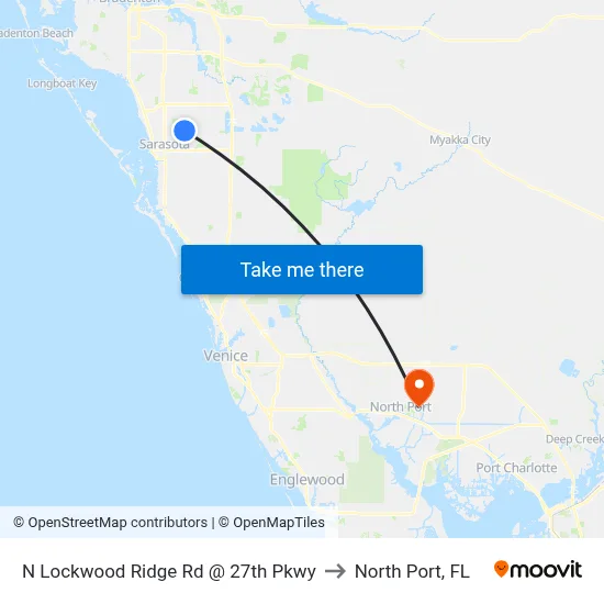 N Lockwood Ridge Rd @ 27th Pkwy to North Port, FL map