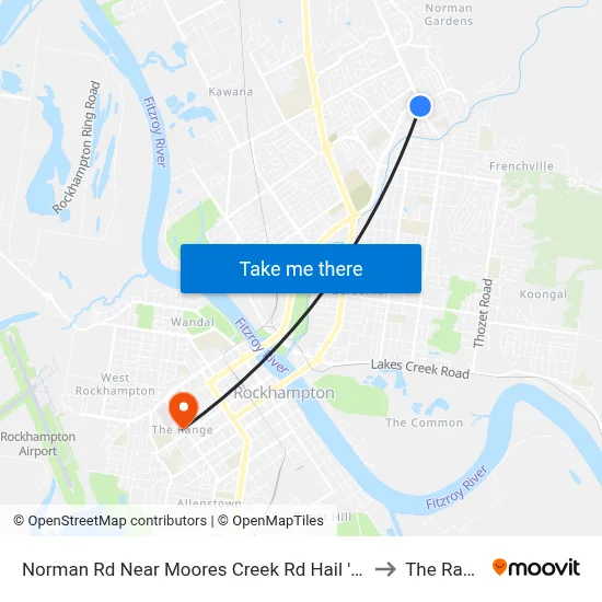 Norman Rd Near Moores Creek Rd Hail 'N' Ride to The Range map