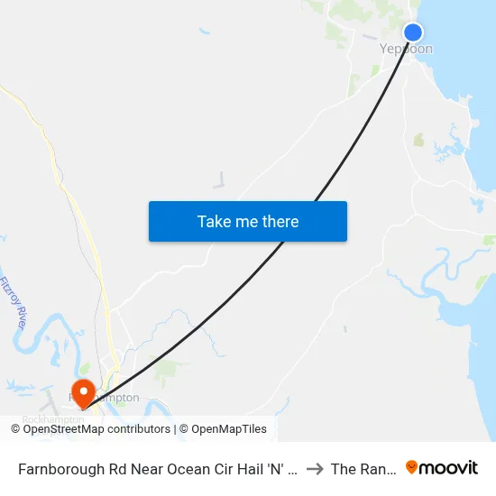 Farnborough Rd Near Ocean Cir Hail 'N' Ride to The Range map