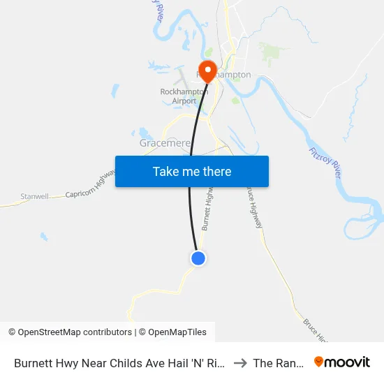 Burnett Hwy Near Childs Ave Hail 'N' Ride to The Range map