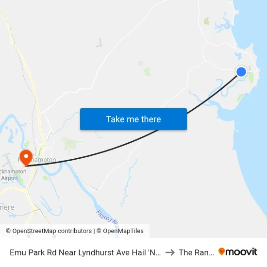 Emu Park Rd Near Lyndhurst Ave Hail 'N' Ride to The Range map