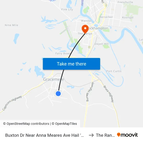 Buxton Dr Near Anna Meares Ave Hail 'N' Ride to The Range map