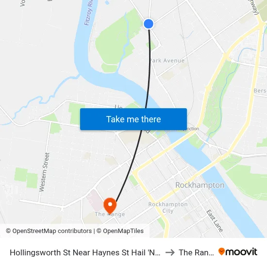 Hollingsworth St Near Haynes St Hail 'N' Ride to The Range map