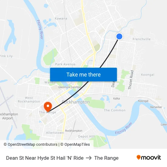 Dean St Near Hyde St Hail 'N' Ride to The Range map