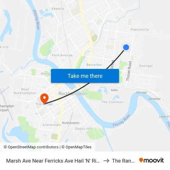 Marsh Ave Near Ferricks Ave Hail 'N' Ride to The Range map