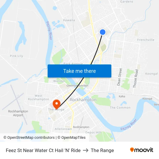 Feez St Near Water Ct Hail 'N' Ride to The Range map