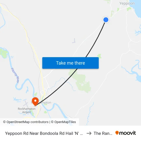 Yeppoon Rd Near Bondoola Rd Hail 'N' Ride to The Range map