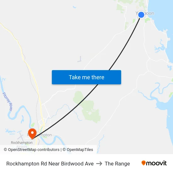 Rockhampton Rd Near Birdwood Ave to The Range map