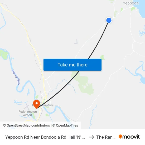 Yeppoon Rd Near Bondoola Rd Hail 'N' Ride to The Range map
