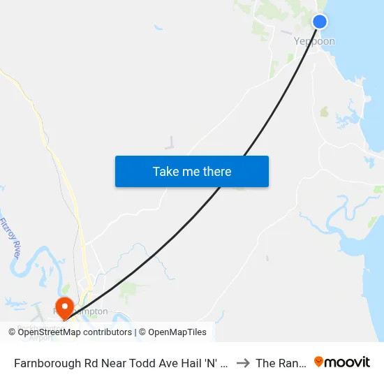 Farnborough Rd Near Todd Ave Hail 'N' Ride to The Range map