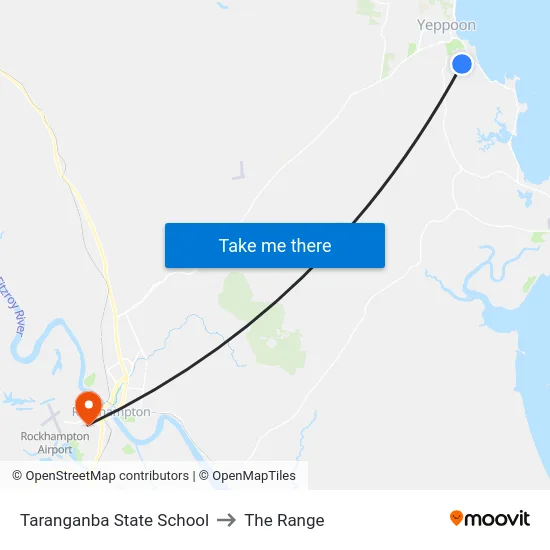 Taranganba State School to The Range map