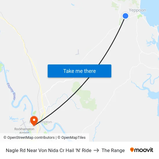 Nagle Rd Near Von Nida Cr Hail 'N' Ride to The Range map