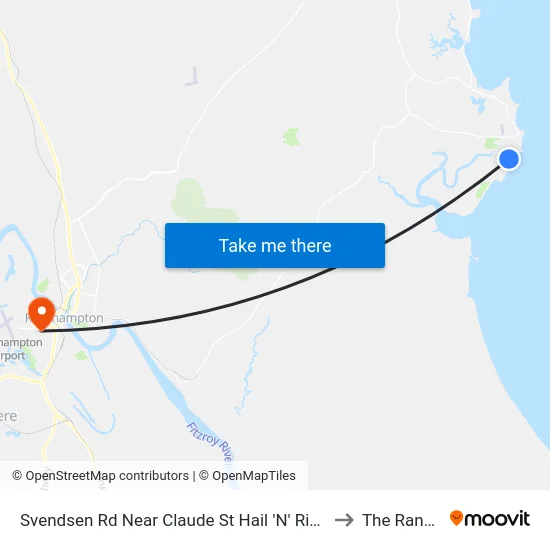 Svendsen Rd Near Claude St Hail 'N' Ride to The Range map