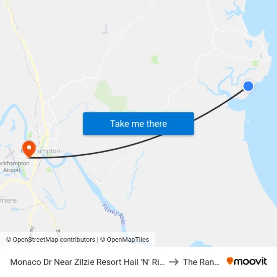 Monaco Dr Near Zilzie Resort Hail 'N' Ride to The Range map