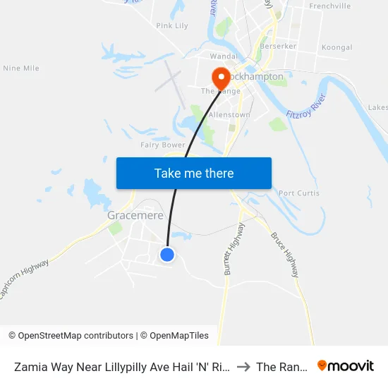 Zamia Way Near Lillypilly Ave Hail 'N' Ride to The Range map