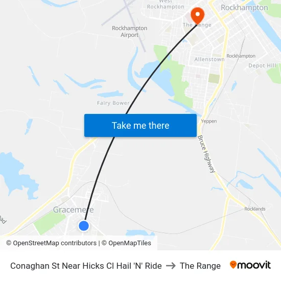 Conaghan St Near Hicks Cl Hail 'N' Ride to The Range map