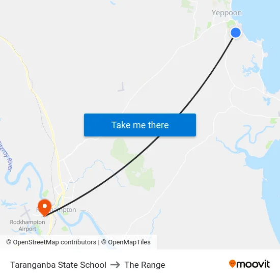 Taranganba State School to The Range map