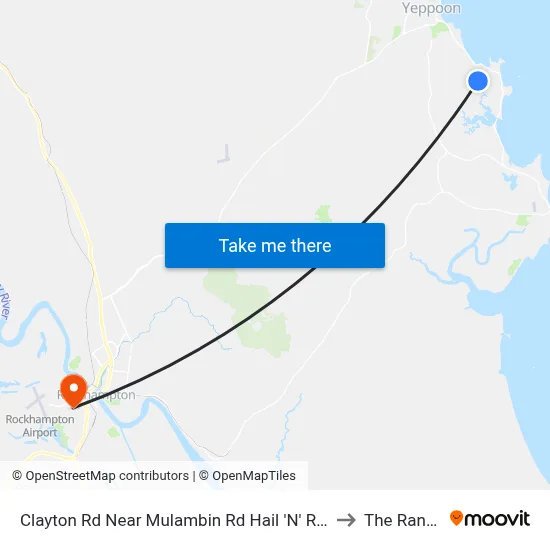 Clayton Rd Near Mulambin Rd Hail 'N' Ride to The Range map