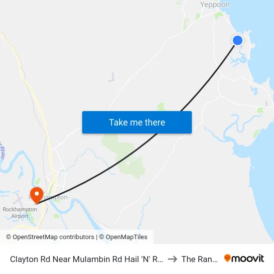 Clayton Rd Near Mulambin Rd Hail 'N' Ride to The Range map