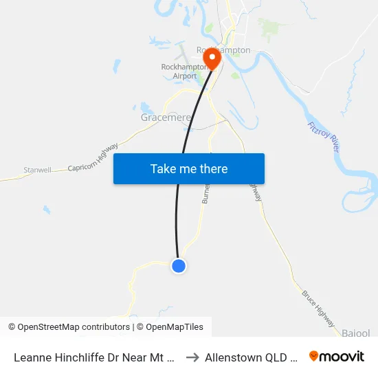 Leanne Hinchliffe Dr Near Mt Usher Rd Hnr to Allenstown QLD Australia map