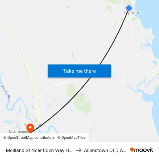 Meilland St Near Eden Way Hail 'N' Ride to Allenstown QLD Australia map