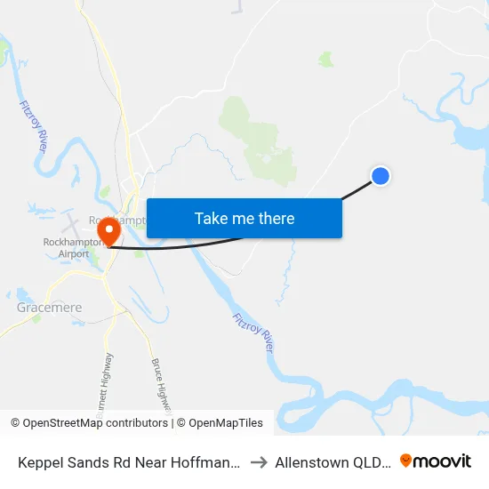 Keppel Sands Rd Near Hoffmans Rd Hail 'N' Ride to Allenstown QLD Australia map
