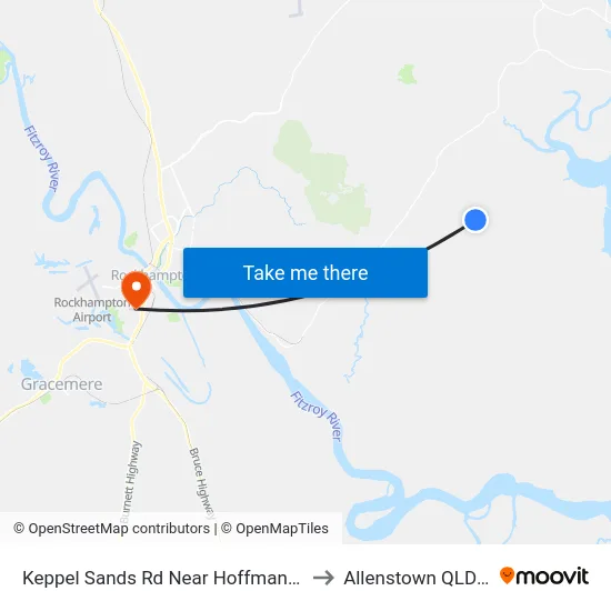 Keppel Sands Rd Near Hoffmans Rd Hail 'N' Ride to Allenstown QLD Australia map