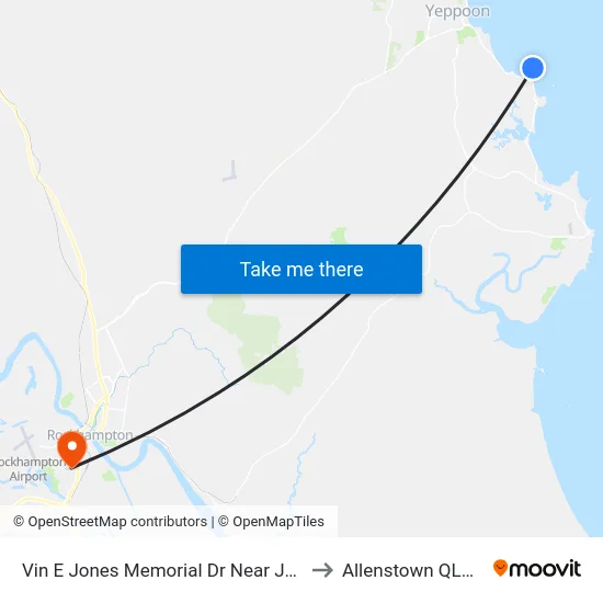 Vin E Jones Memorial Dr Near John Howes Dr Hnr to Allenstown QLD Australia map