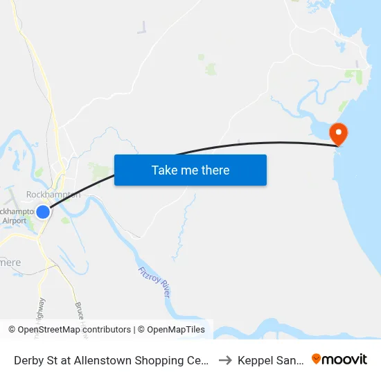 Derby St at Allenstown Shopping Centre to Keppel Sands map