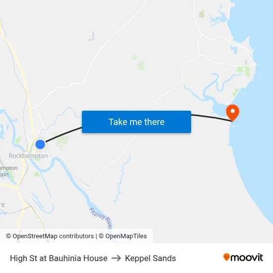High St at Bauhinia House to Keppel Sands map