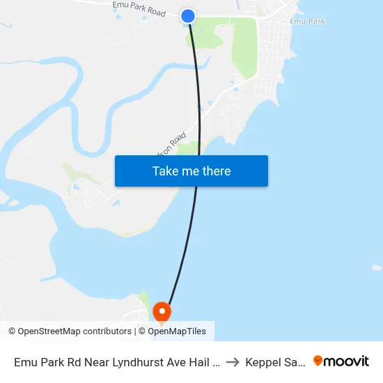 Emu Park Rd Near Lyndhurst Ave Hail 'N' Ride to Keppel Sands map