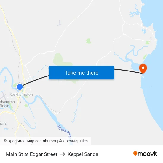 Main St at Edgar Street to Keppel Sands map