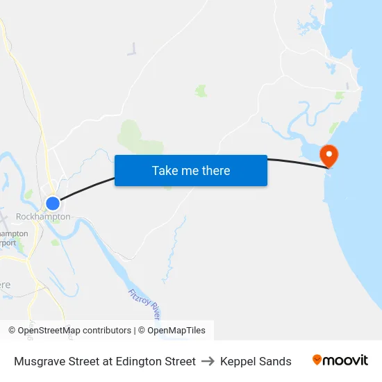Musgrave Street at Edington Street to Keppel Sands map