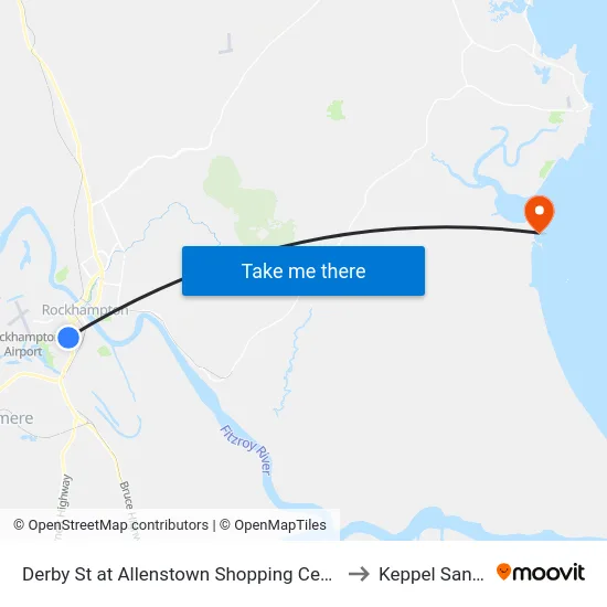 Derby St at Allenstown Shopping Centre to Keppel Sands map