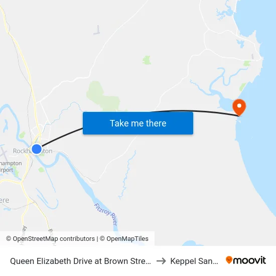 Queen Elizabeth Drive at Brown Street to Keppel Sands map