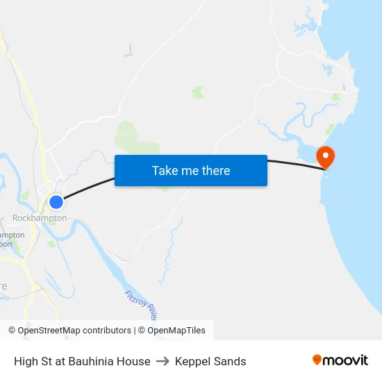 High St at Bauhinia House to Keppel Sands map