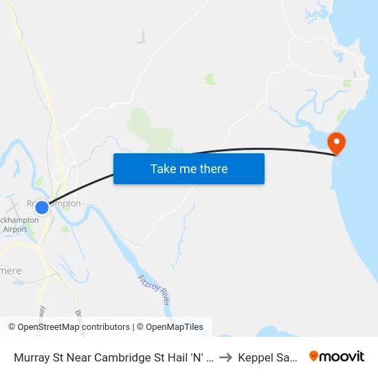 Murray St Near Cambridge St Hail 'N' Ride to Keppel Sands map