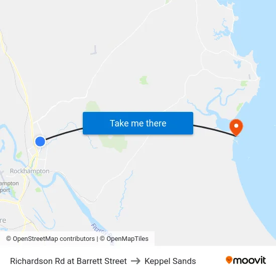 Richardson Rd at Barrett Street to Keppel Sands map