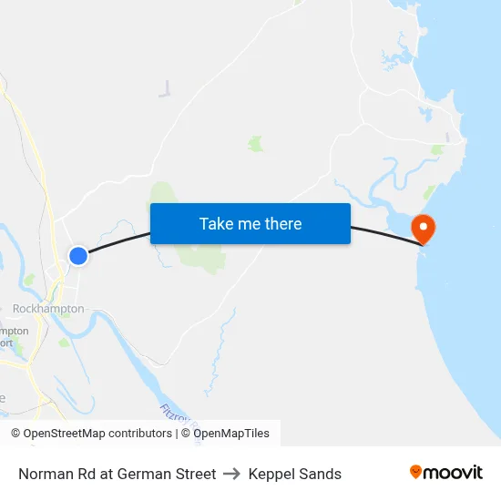 Norman Rd at German Street to Keppel Sands map